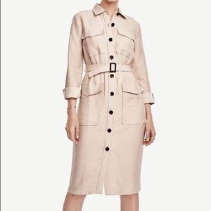 Ann Taylor Safari Inspired Shirt Dress